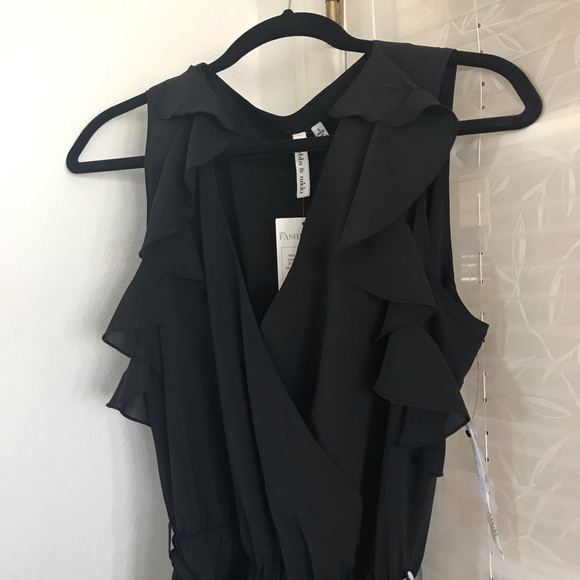 NWT Robbi & Nikki Black Dress - Picture 3 of 7